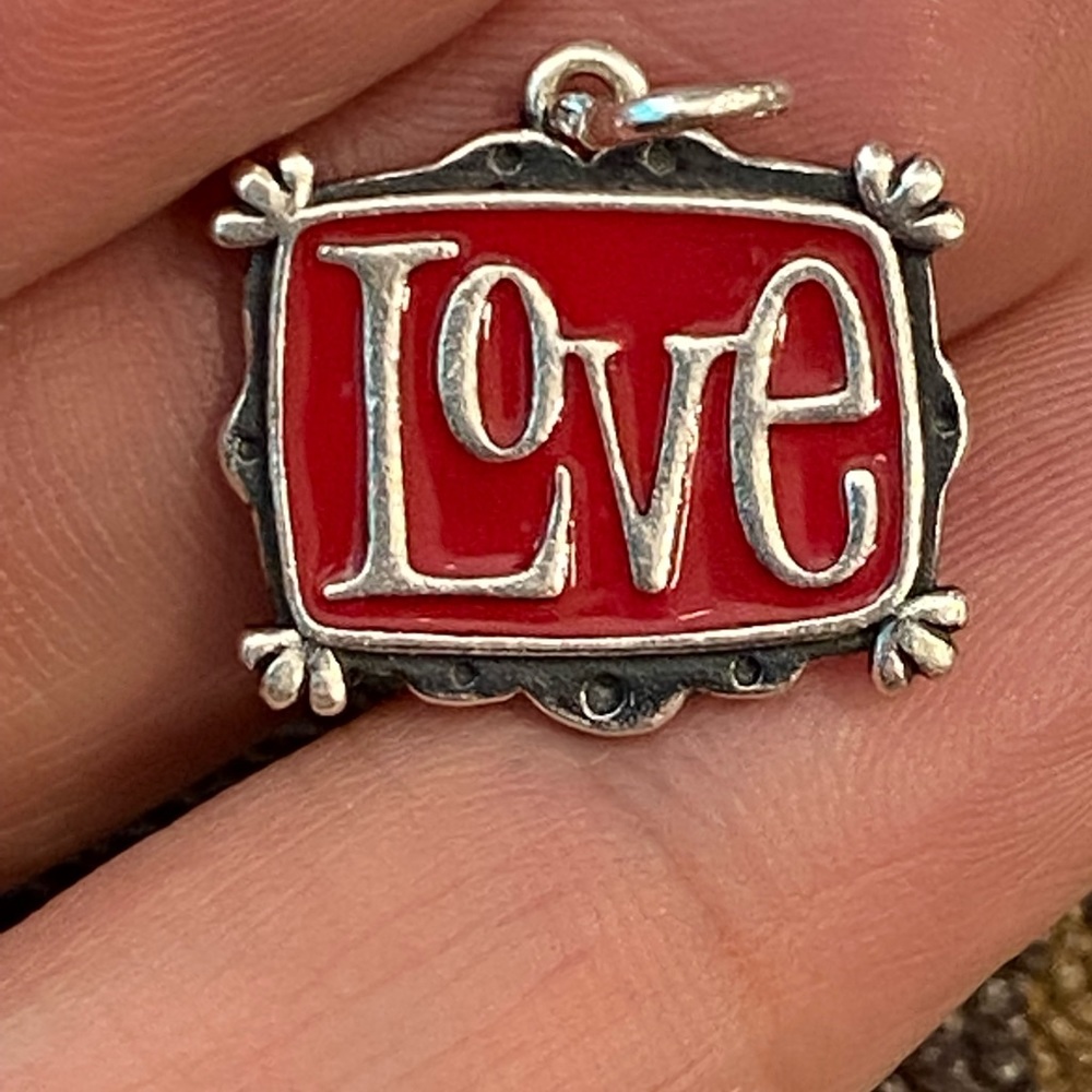 James Avery Retired Enamel Love charm